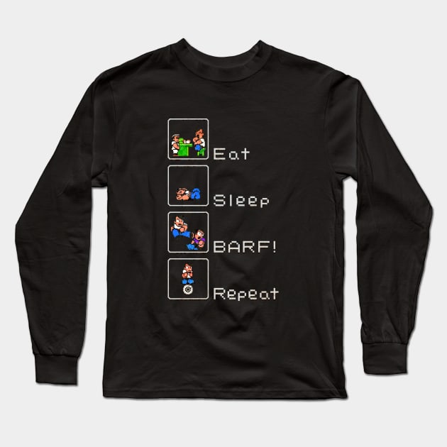 Eat Sleep BARF! Repeat Long Sleeve T-Shirt by CCDesign